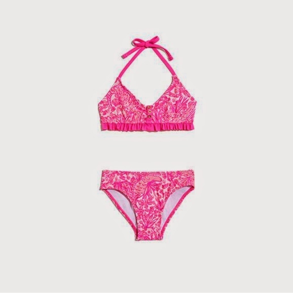 Lilly Pulitzer for Target Pink Bikini girls small